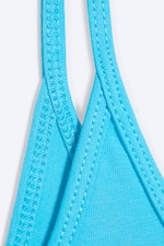 Turkoois - Tanktop met smalle bandjes - 4