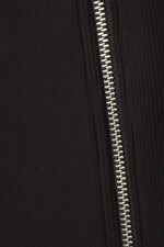 Black - Crue Zip Tube Maxi Skirt - 1