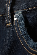 Blue Rinse - Mörkblå - Abell Mid Rise Regular Barrel Leg Jeans - 2