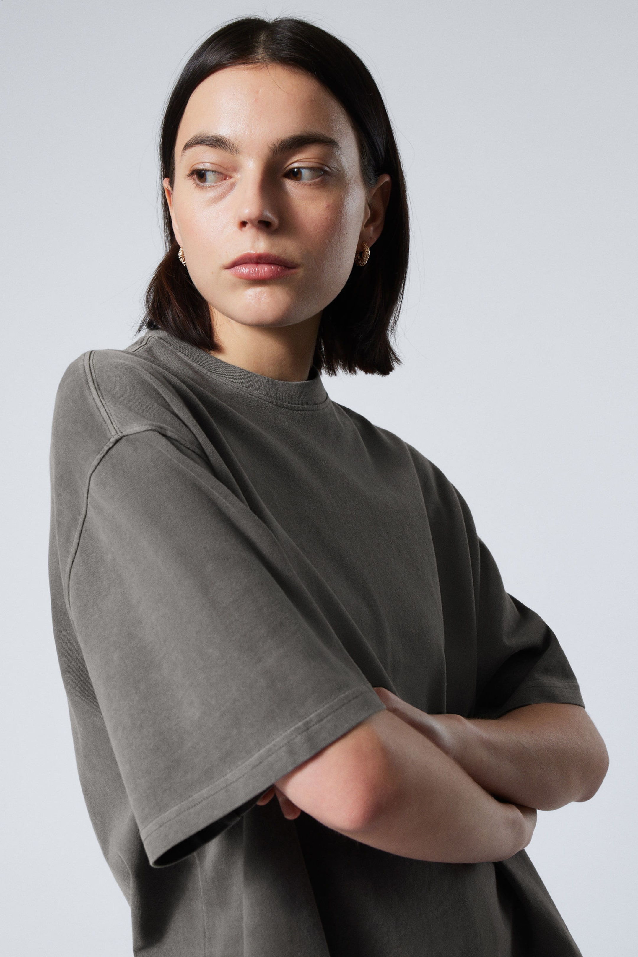 #272628 - Oversized T-Shirt aus schwerem Stoff - 2
