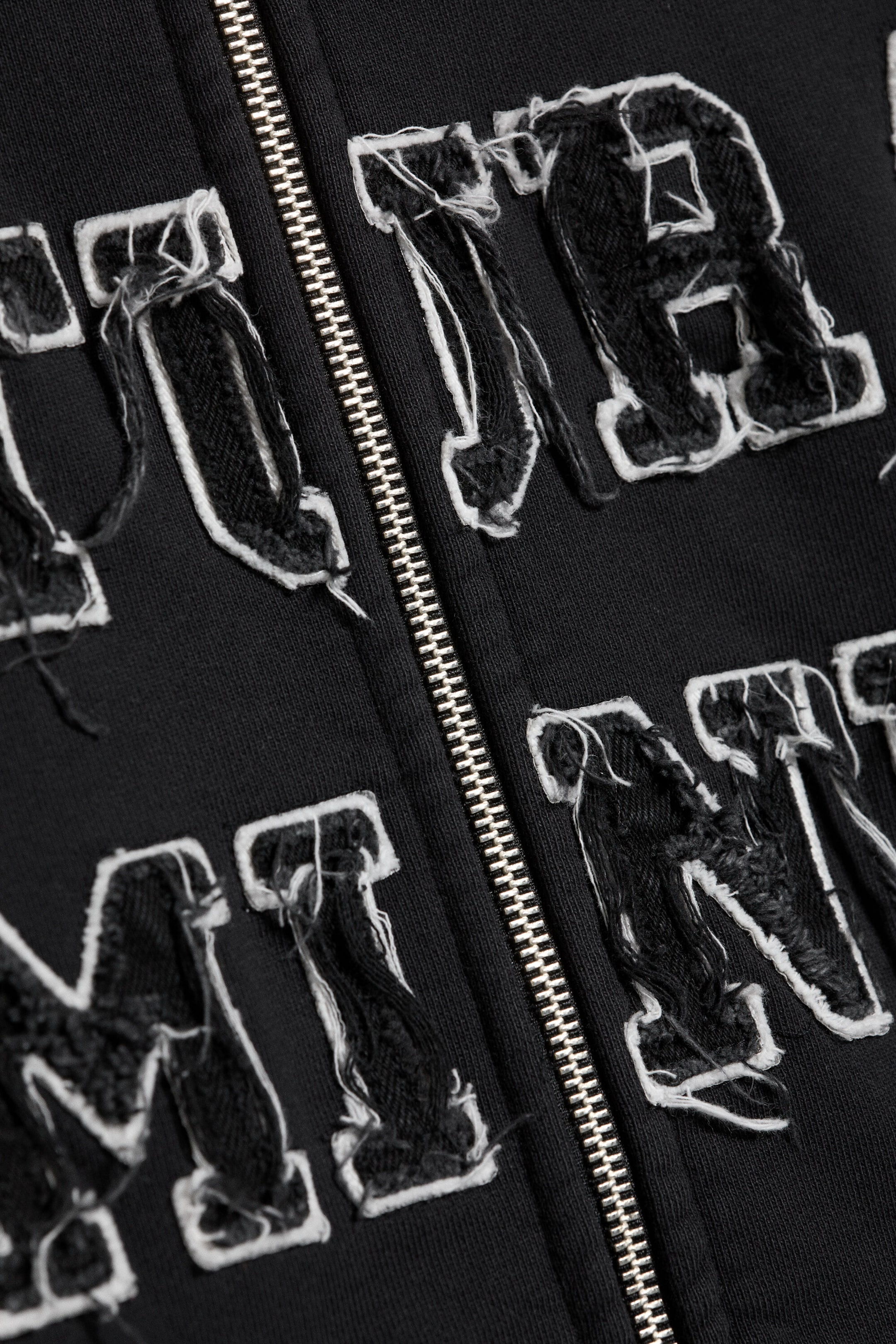 Schwarz - Mechatok - Bestickter Zip-Hoodie - 5