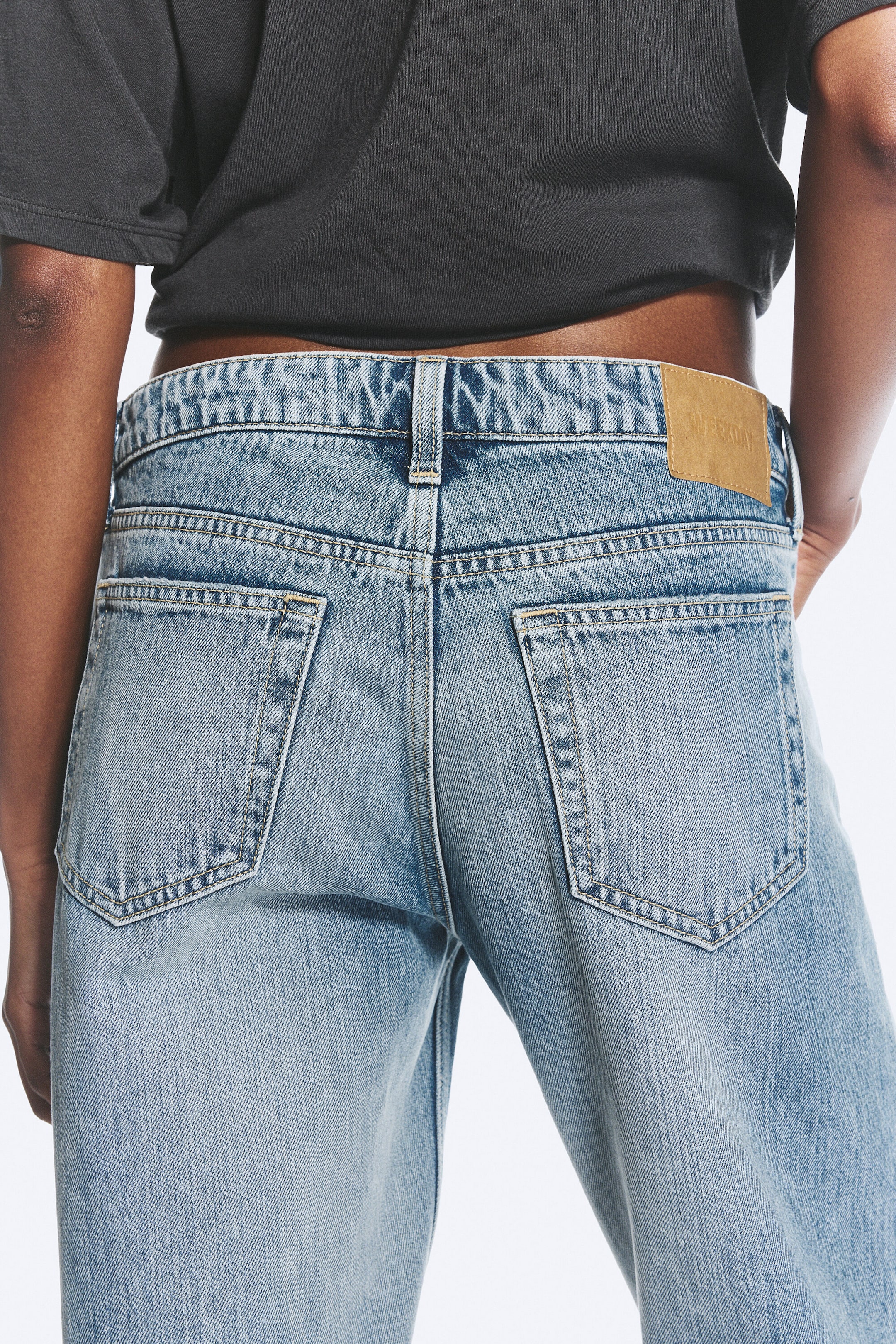 Blue Fade – middels blå - Arrow normal jeans med lavt liv og rette ben - 4