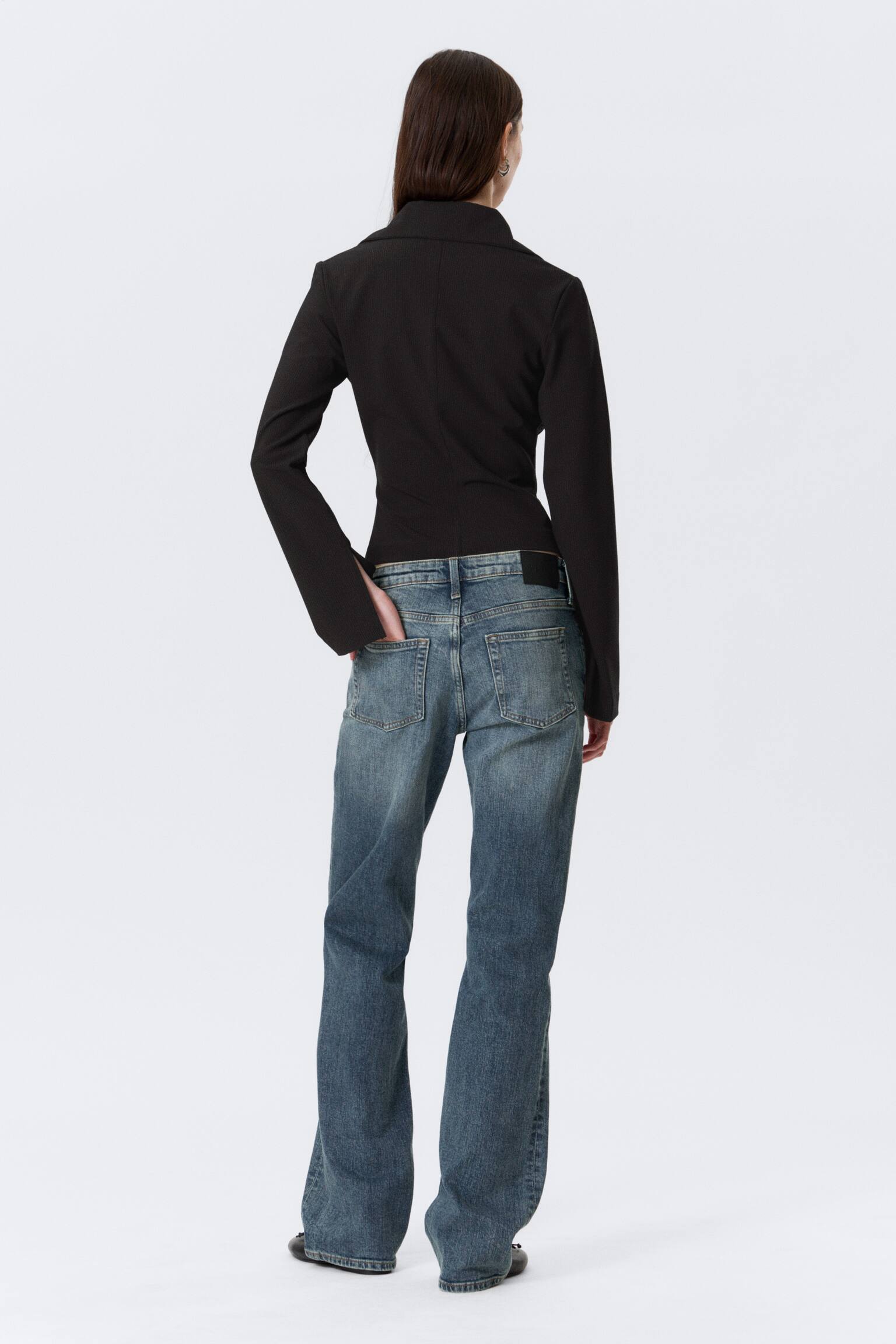 Camisa de manga larga con cremallera - Negro a rayas/Gris oscuro/Gris oscuro jaspeado - 5