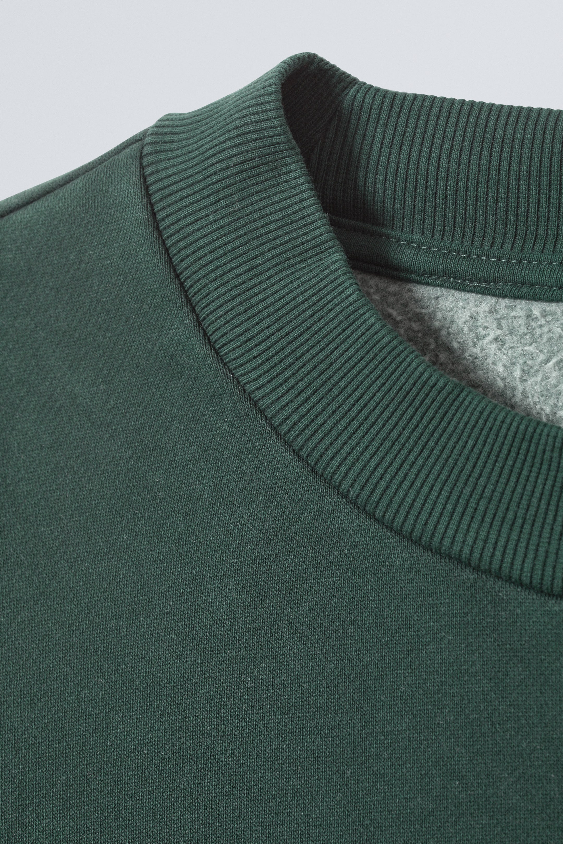 Dark Washed Green - Relaxed Heavyweight Sweatshirt - 1