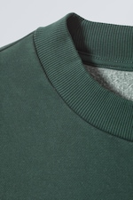 Dark Washed Green - Relaxed Heavyweight Sweatshirt - 1
