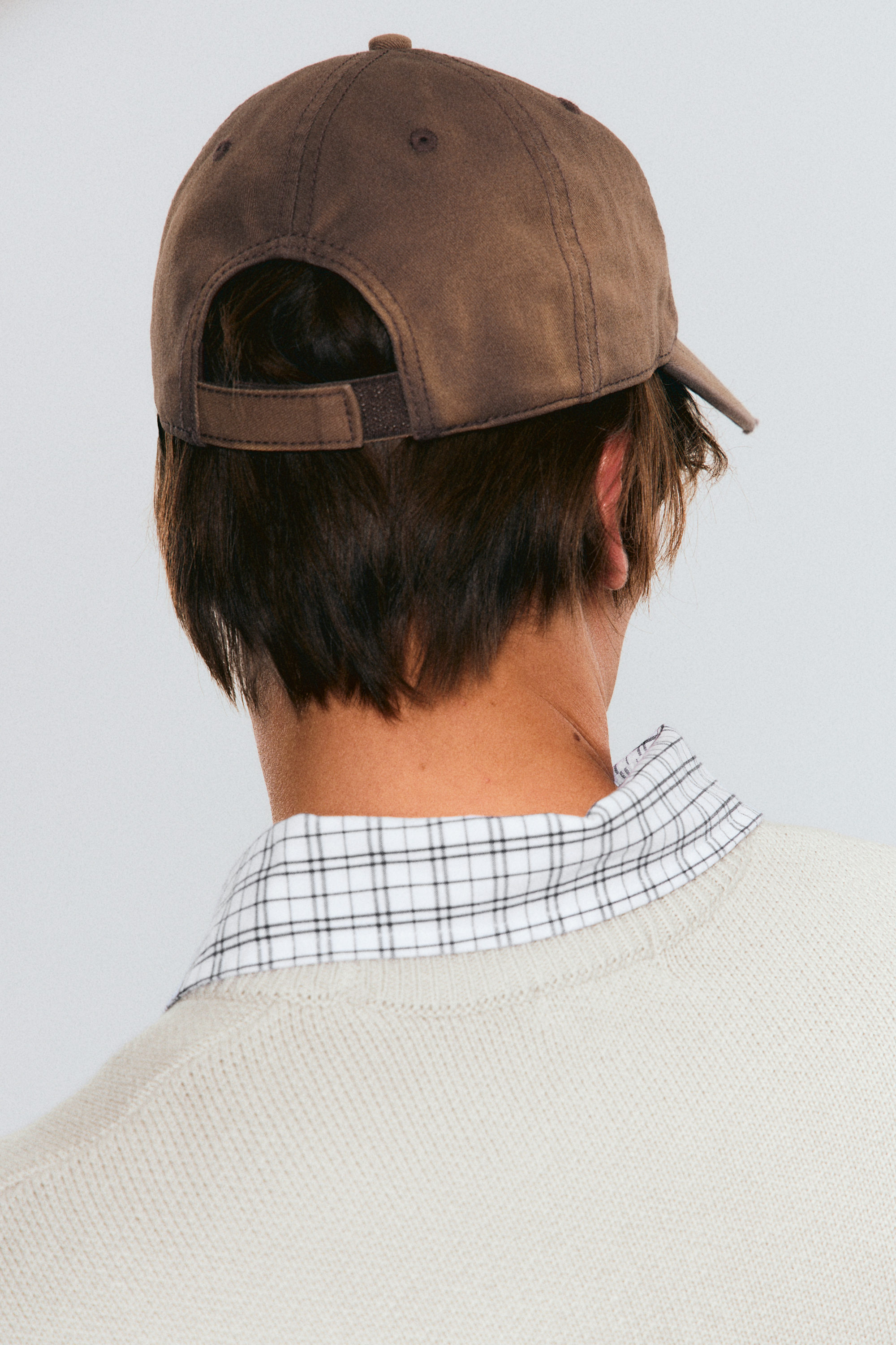 Washed Brown - Distressed Cotton Twill Baseball Cap - 2
