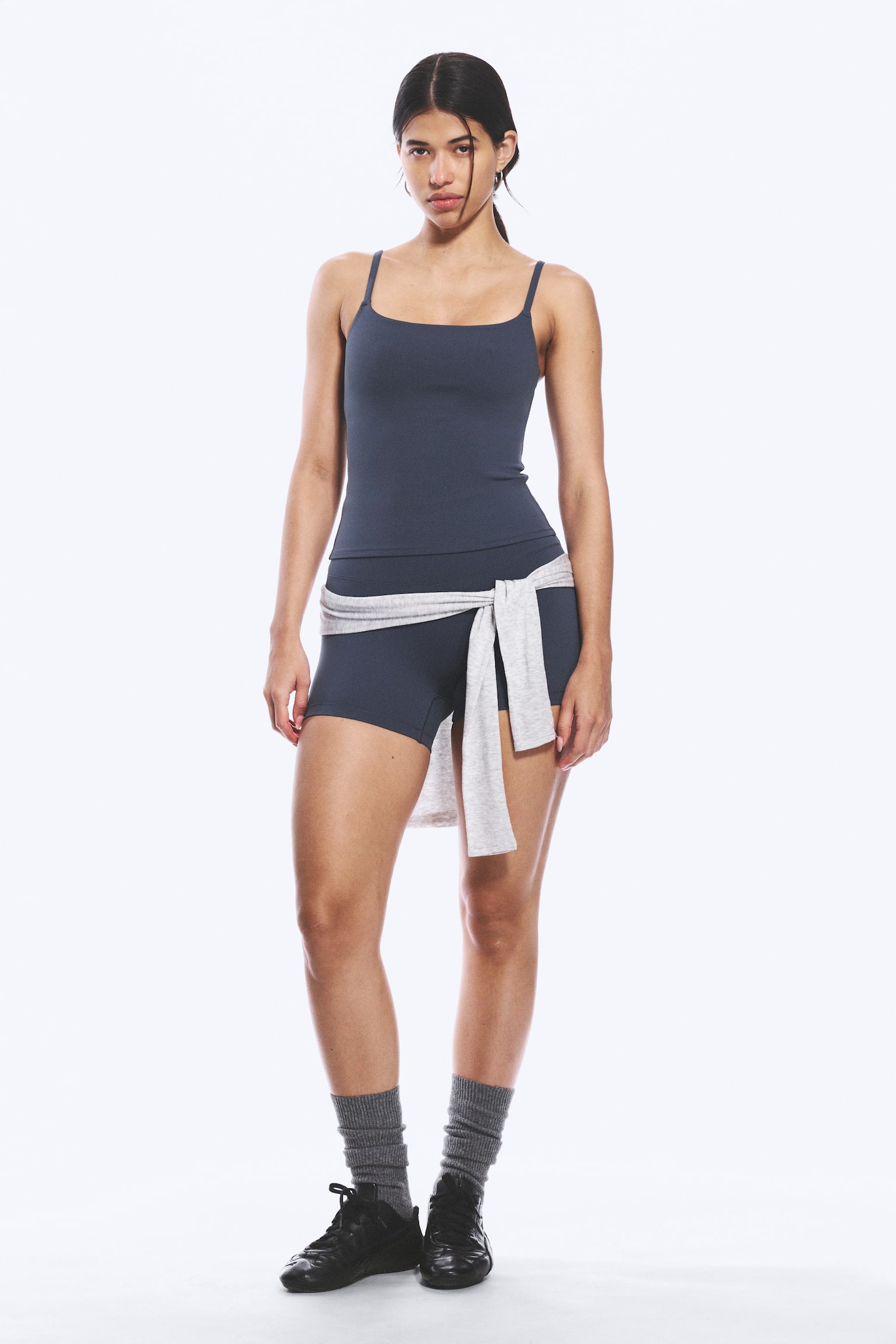 Top sportif à bretelles - Bleu marine - 5