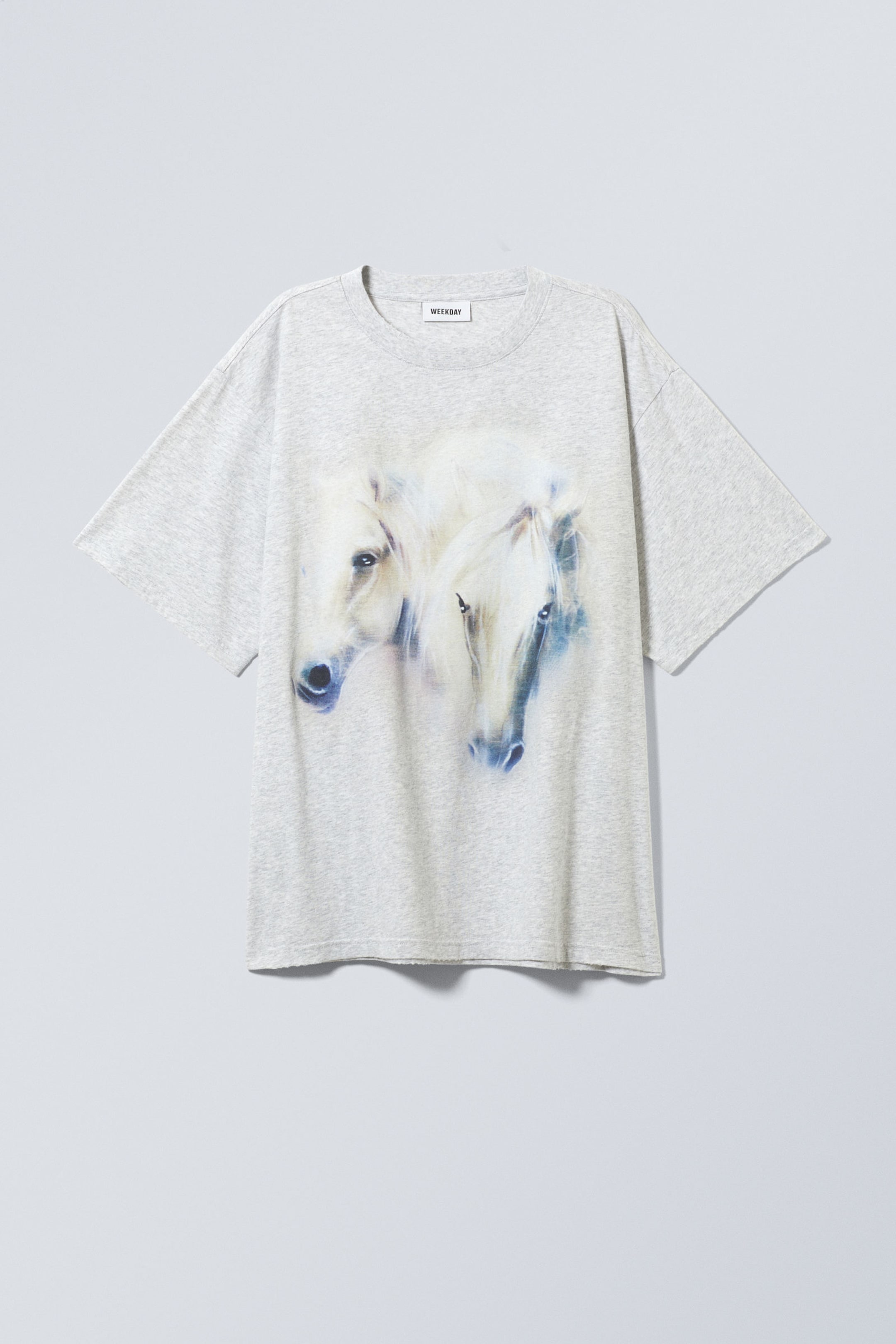Horses Grey Melange - Gen Printed T-shirt - 0