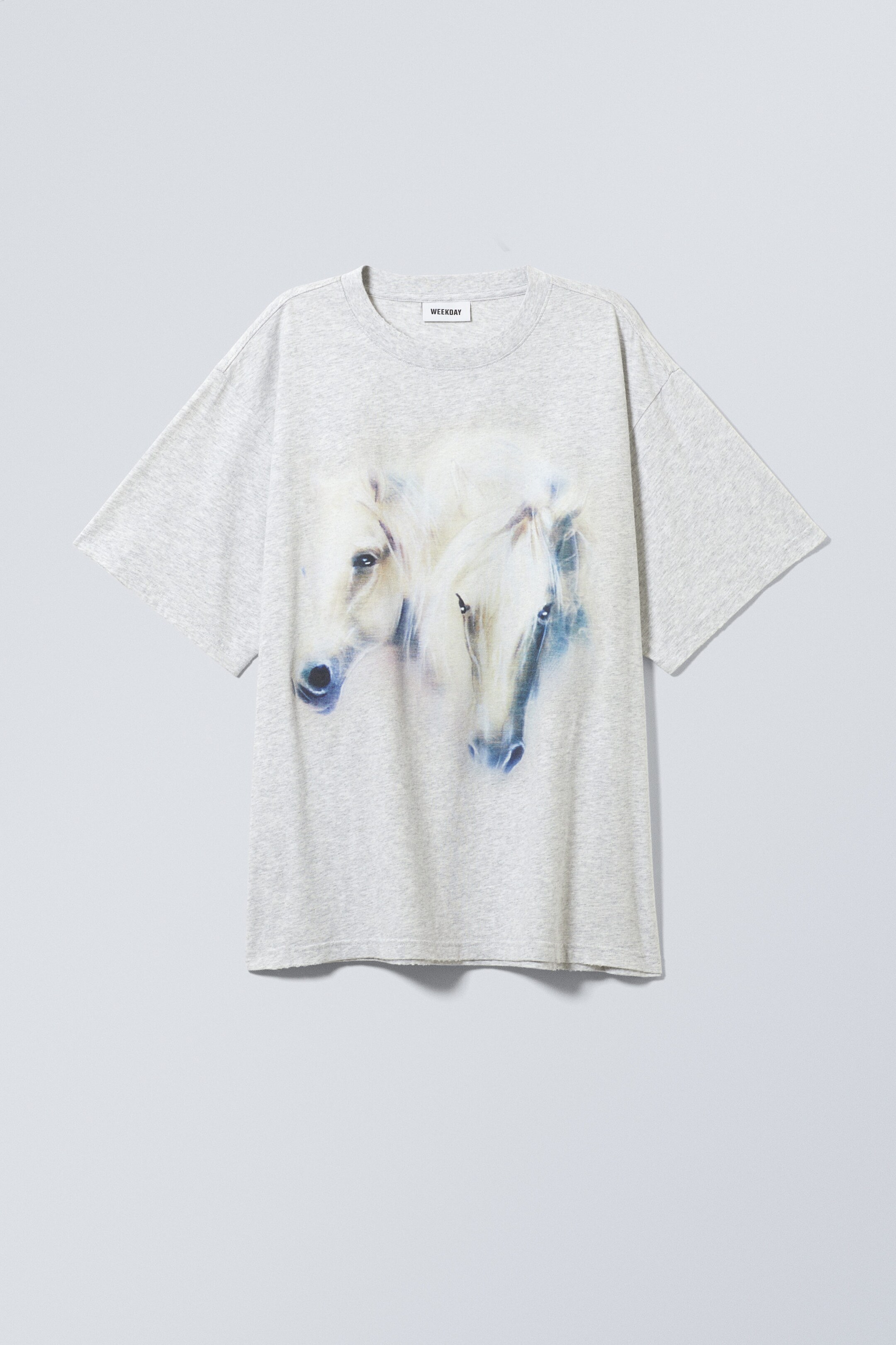Horses Grey Melange - Gen Printed T-shirt - 0