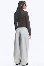 Ljus Gråmelerad - Standard sweatpants - 2