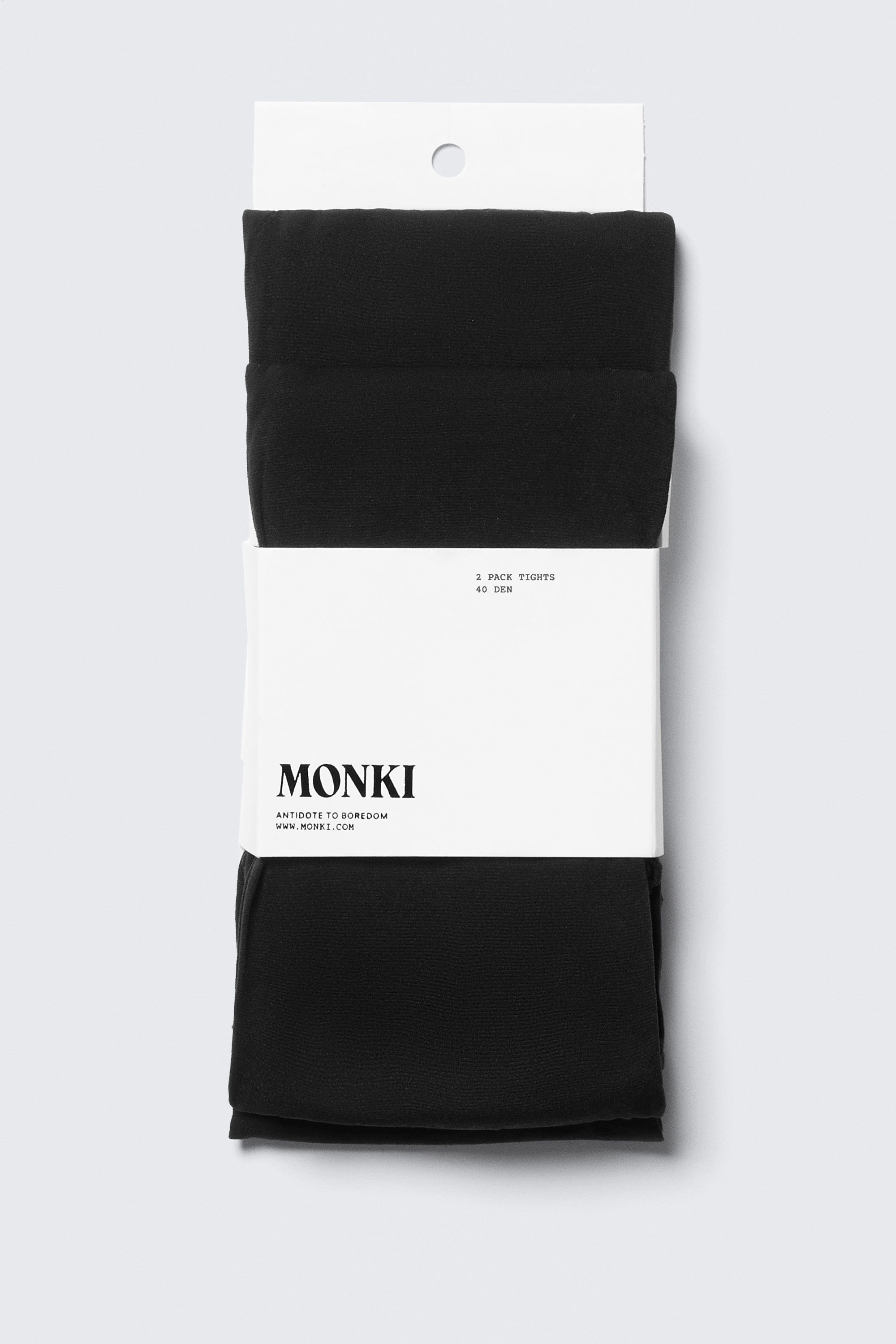 Zwart - 2-pack 40 Den Tights