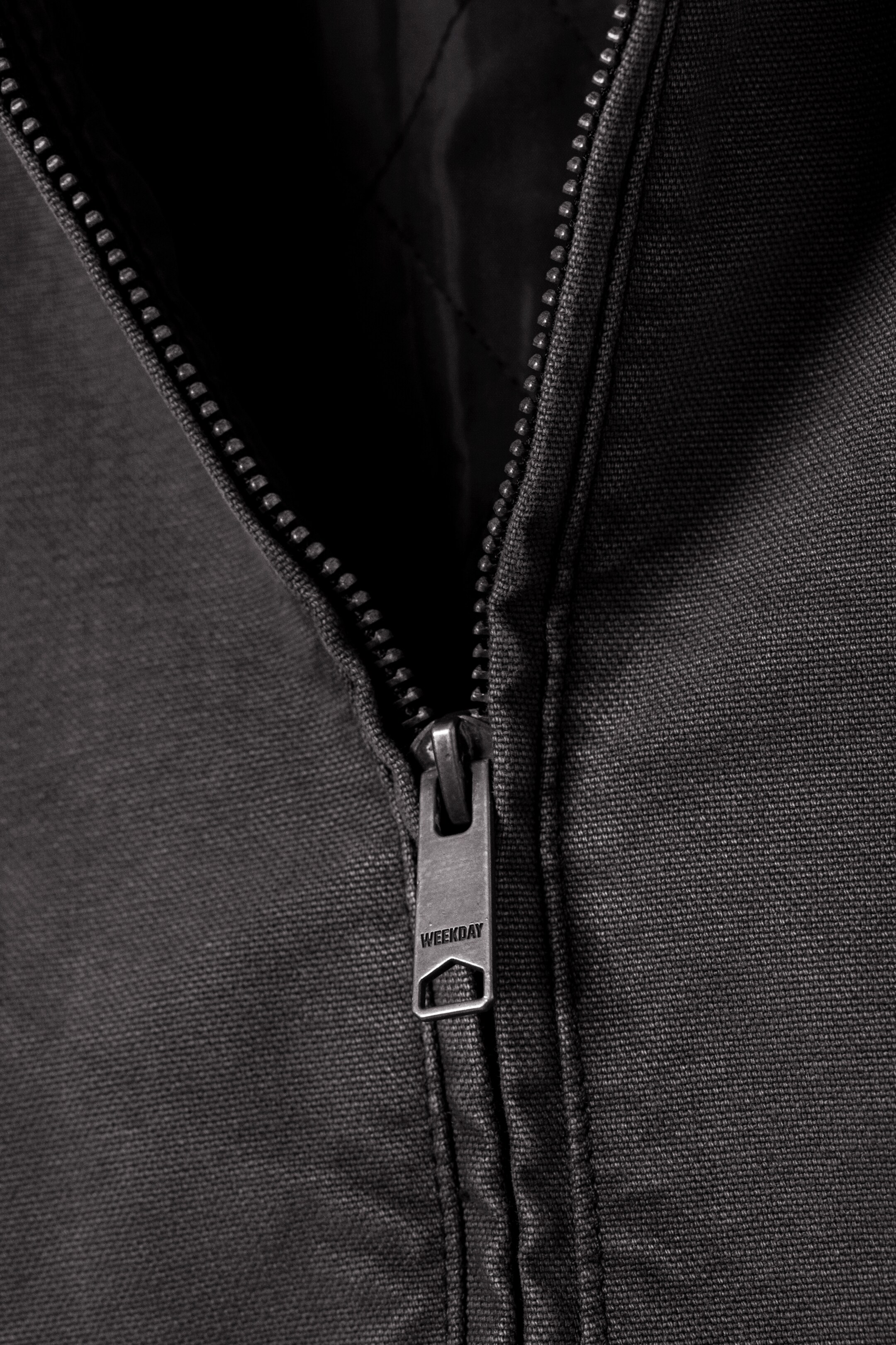 Ver imagem maior: Casaco de Lona com Capuz Largo - Preto mesclado - HOMEM | H&M PT 9