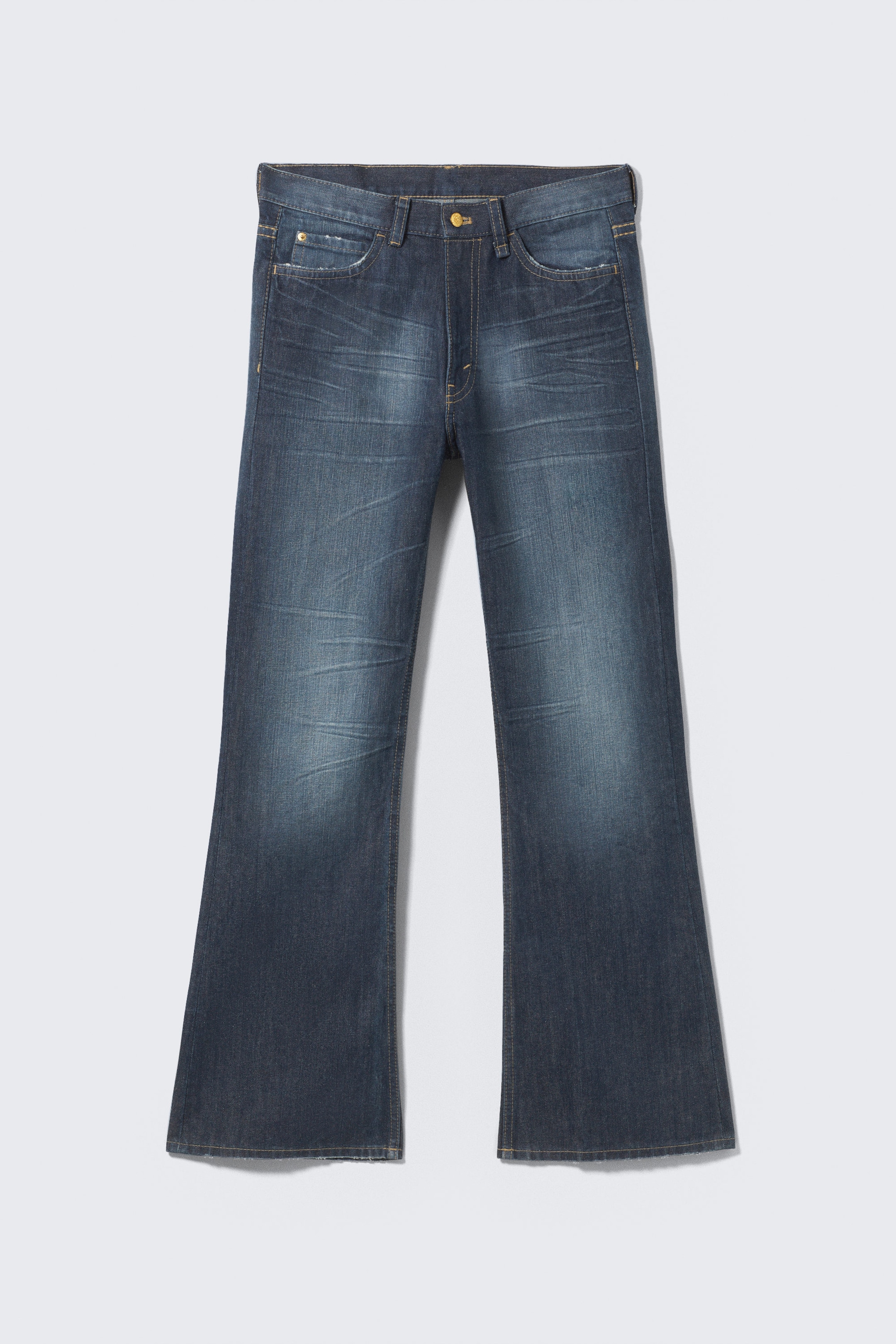 Star – Blau - Boo Bootleg Low Rise Regular Bootcut Jeans - 0