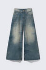Canyon Blå - Mellanblå - Rad Super Regular Waist Loose Wide Jeans - 4