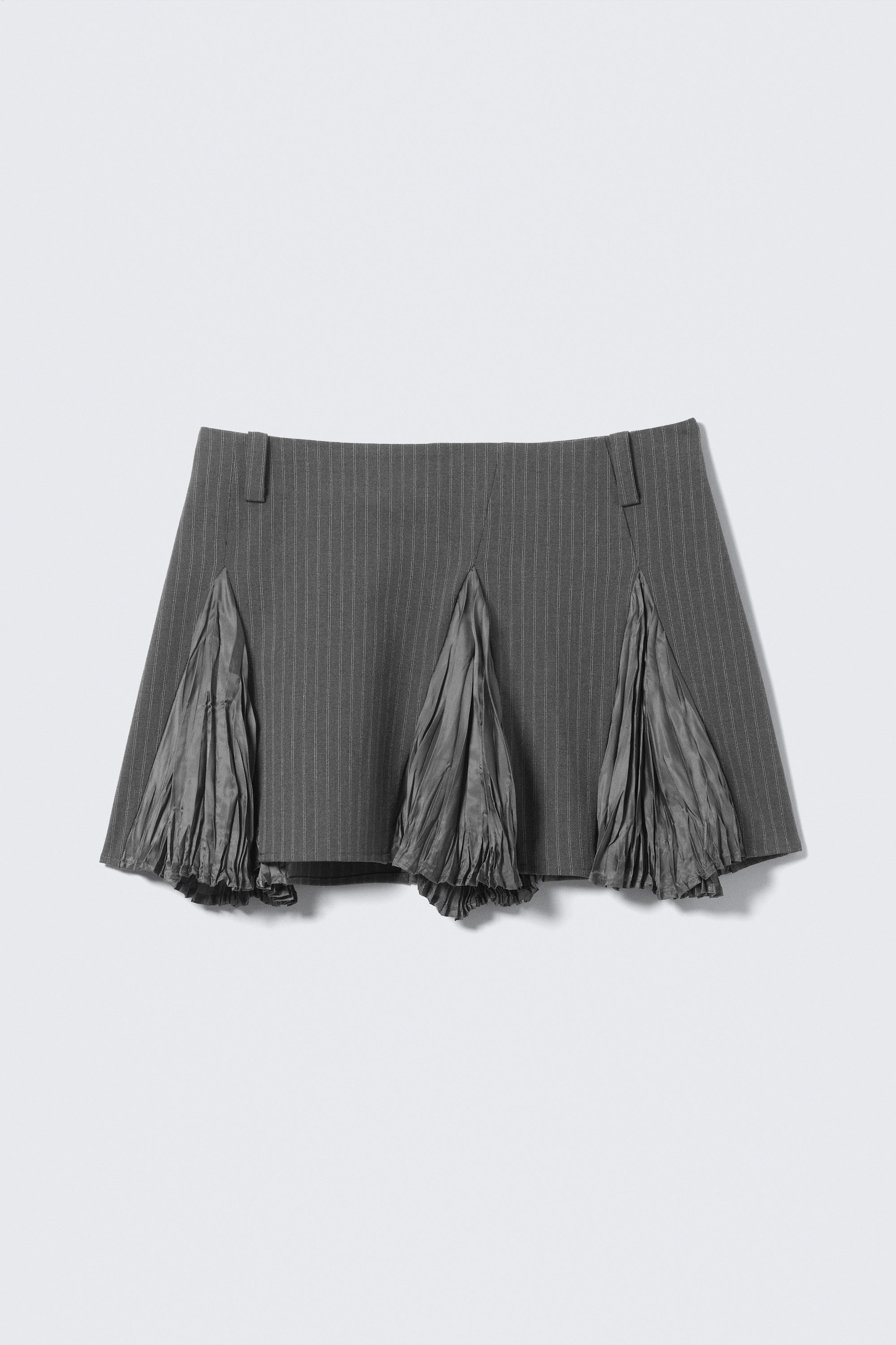 スカート ANDMARY Zoey pleats mini skirt gray Zoey pleats mini skirt