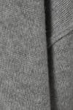 Grey Melange - Loose Knitted Wool Sweater - 2