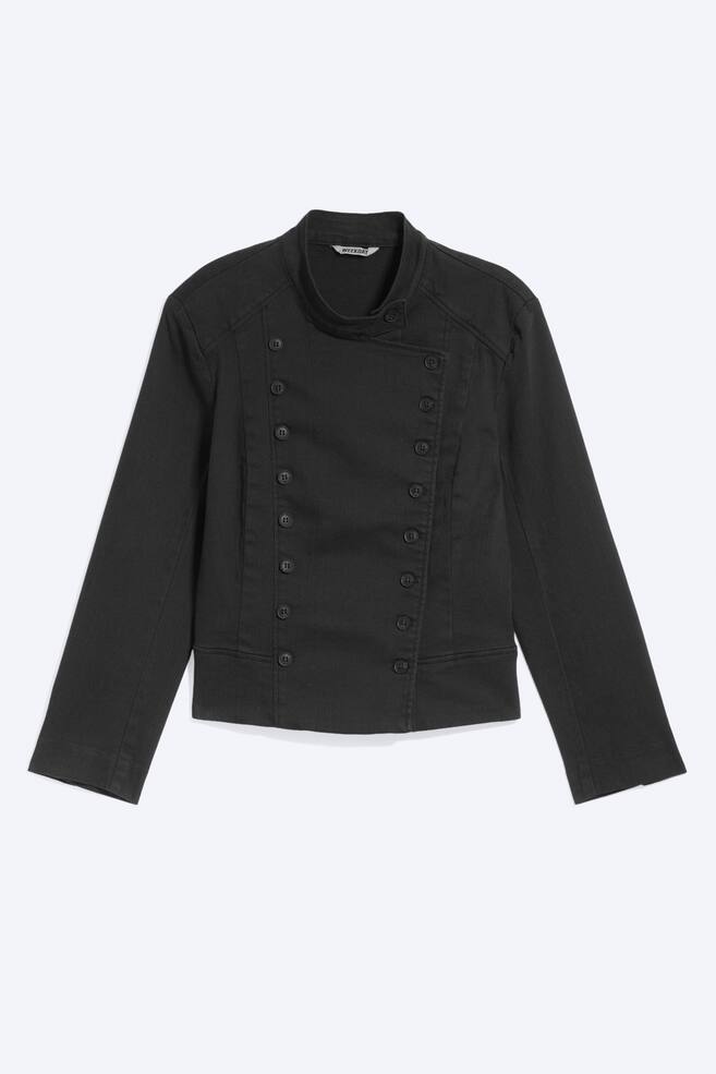 Double breasted top jacket - Black/Dark Khaki Green/Washed Black - 1