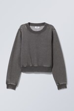 Verwaschenes Grau - Mini-Sweatshirt - 0