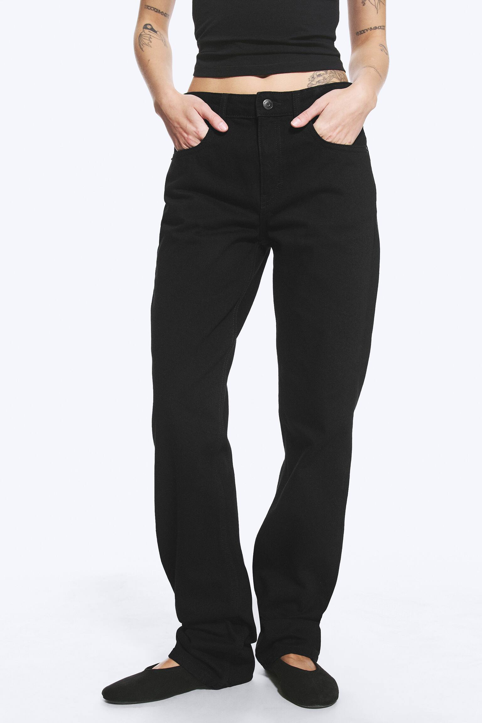 Jeans Laika a vita media straight leg regular - Lavaggio nero – Nero/Eighteen Blue - Medium Blue/Radio Blue - Blu medio/Dream Blue - Azzurro - 4