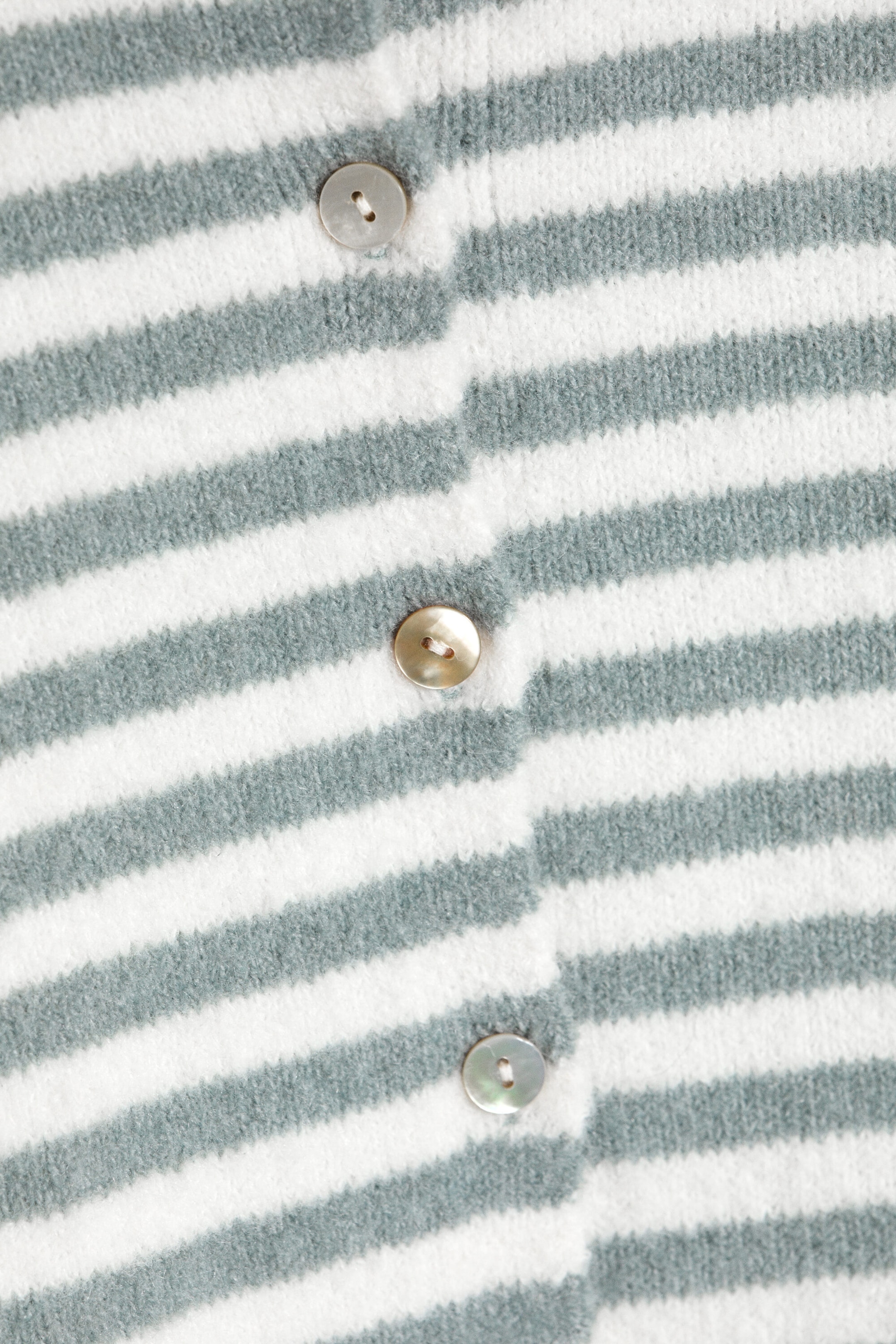 Striped Mint & White - Striped cardigan - 4