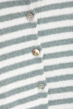 Striped Mint & White - Striped cardigan - 4