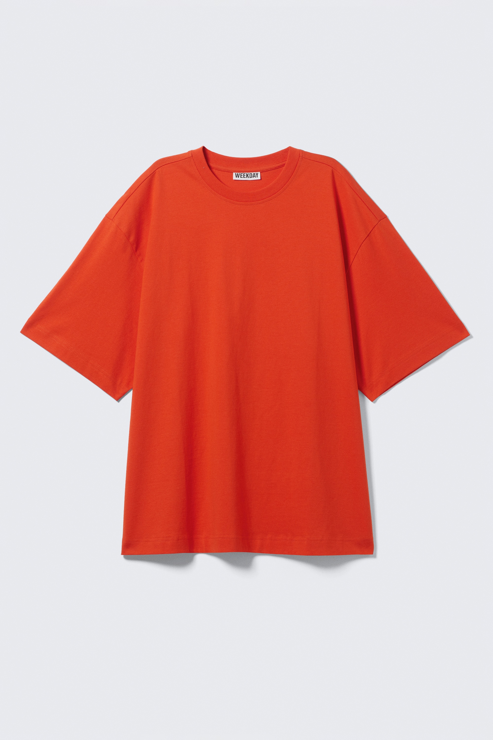 T-shirt oversize - Orange vif/Blanc/Bleu foncé/Noir