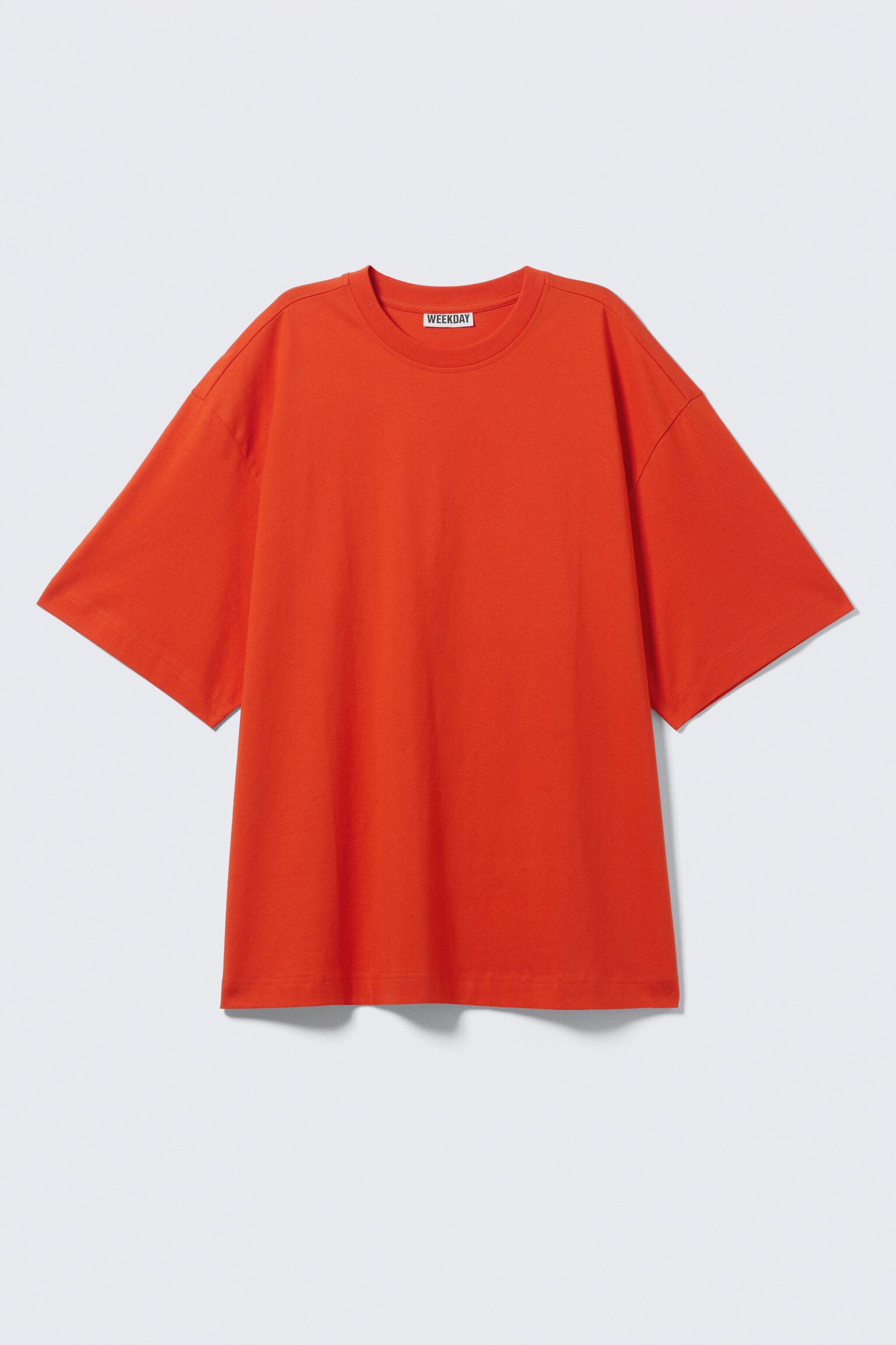 Oversized T-Shirt - Kraftig orange/Hvid/Sort/Mørkeblå/Mørkebrun/Gråmeleret - 2
