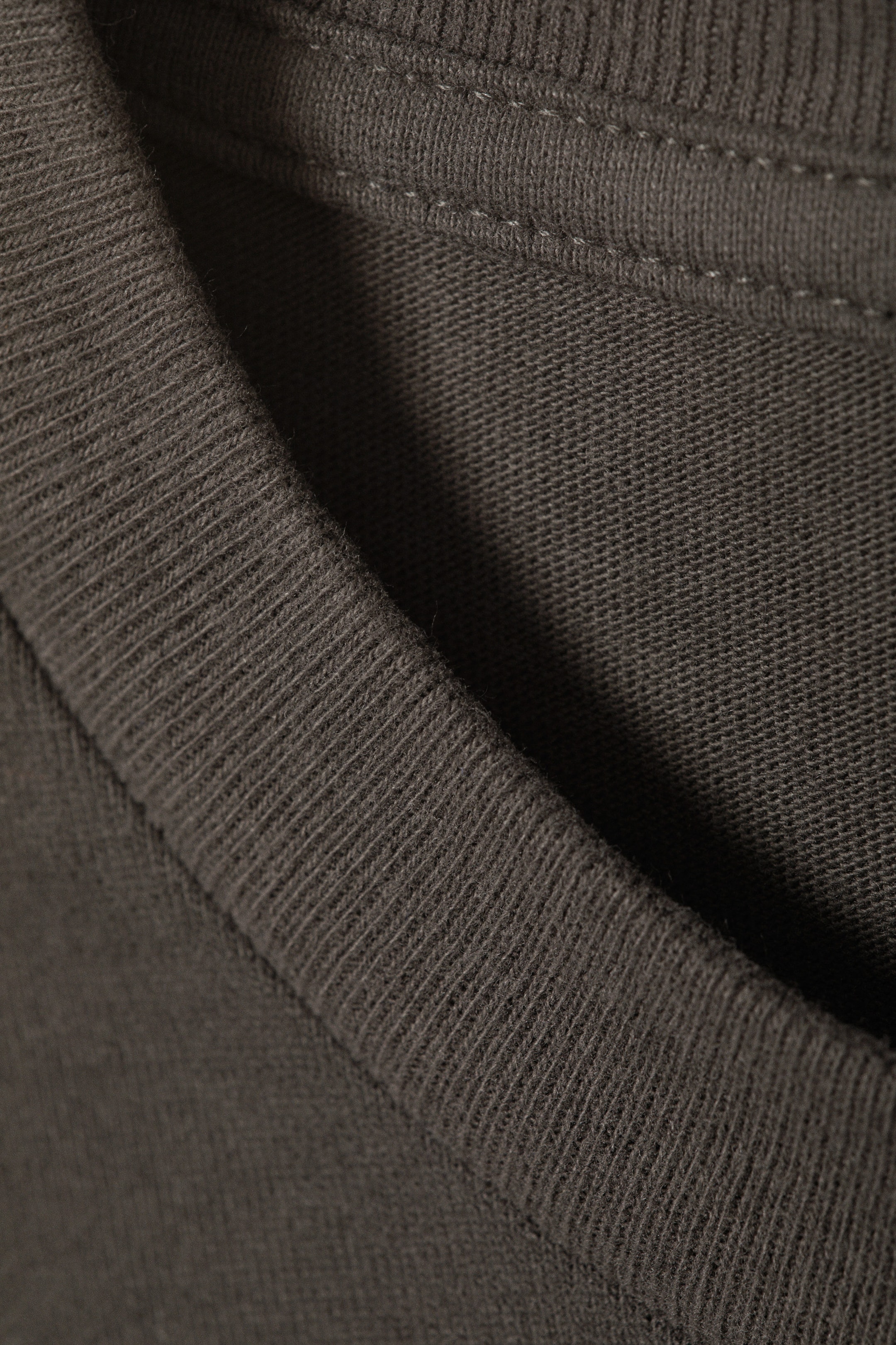 Dunkelgrau – Sportlogo - Bedrucktes kastiges T-Shirt - 1