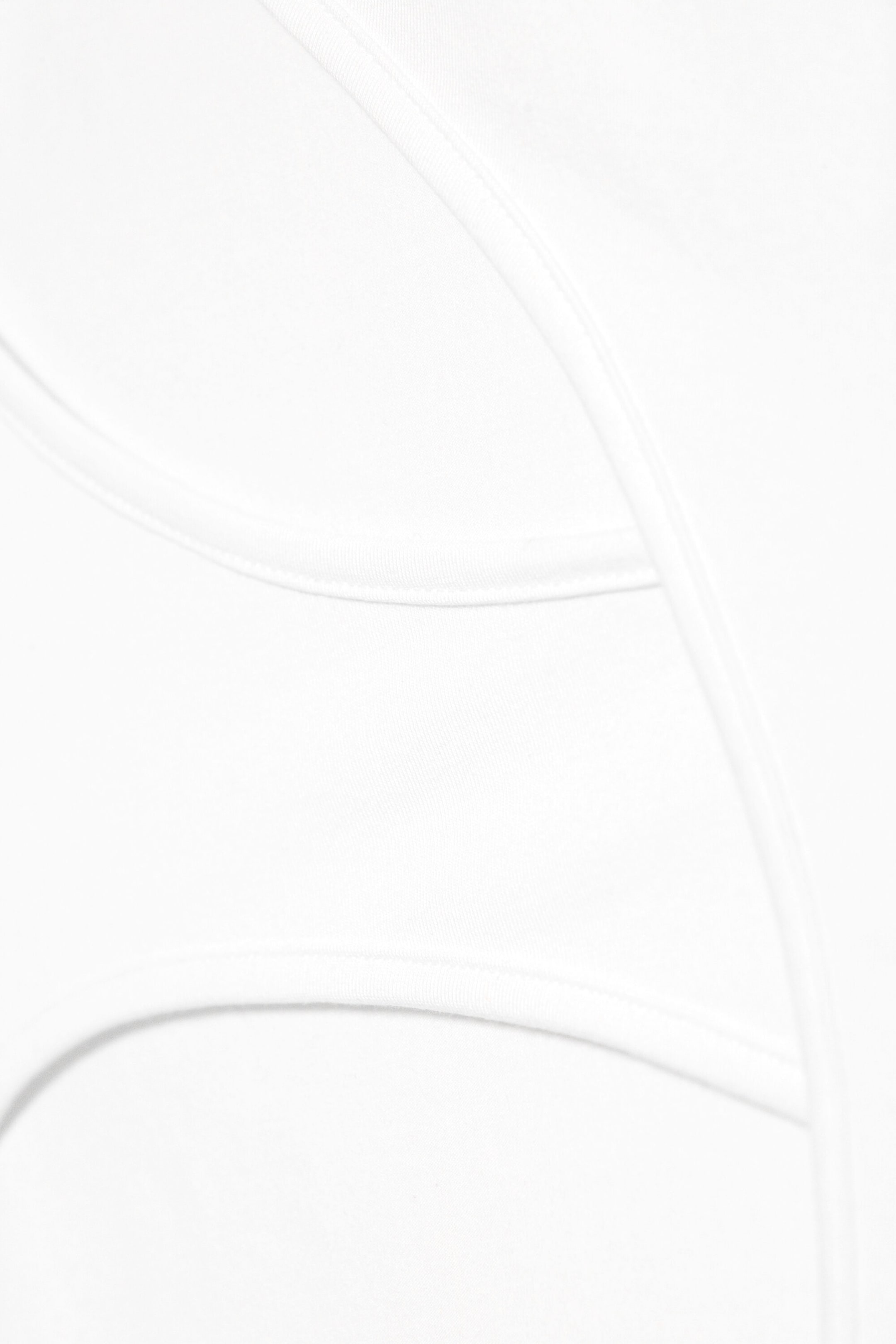 Vit - Slim Fit Linne med Cut-Outs - 2