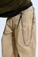 Beige - Otis Oversized Pleated Cotton Twill Chinos - 3
