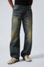 Carson Blue - Medium Blue - Sphere Low Rise Loose Straight Leg Jeans - 1