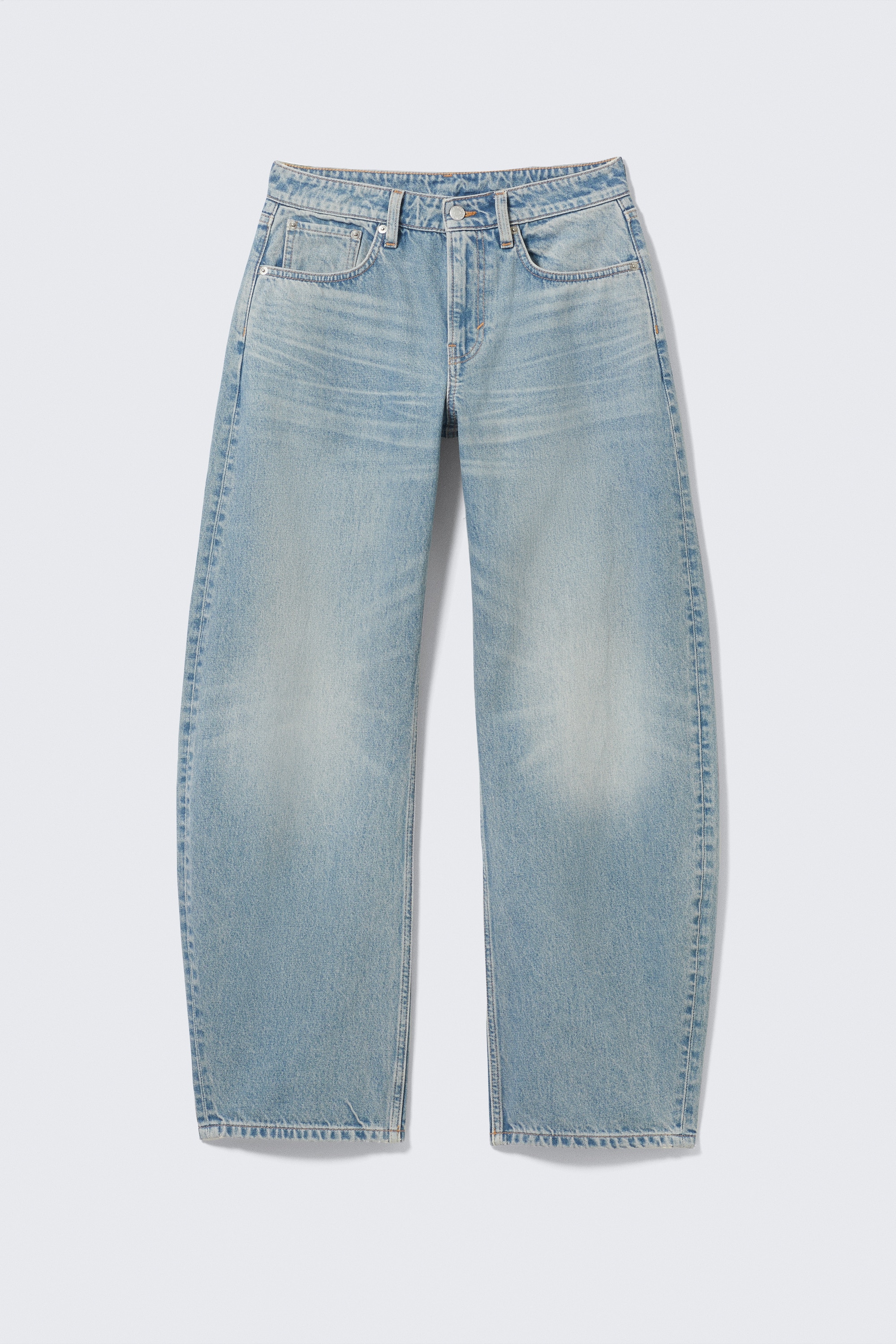 Jeans Abell a vita media e gamba a palloncino - Seventeen Blue - Blu medio/Canyon Grey – Grigio medio/Gnarly Blue - Blu medio