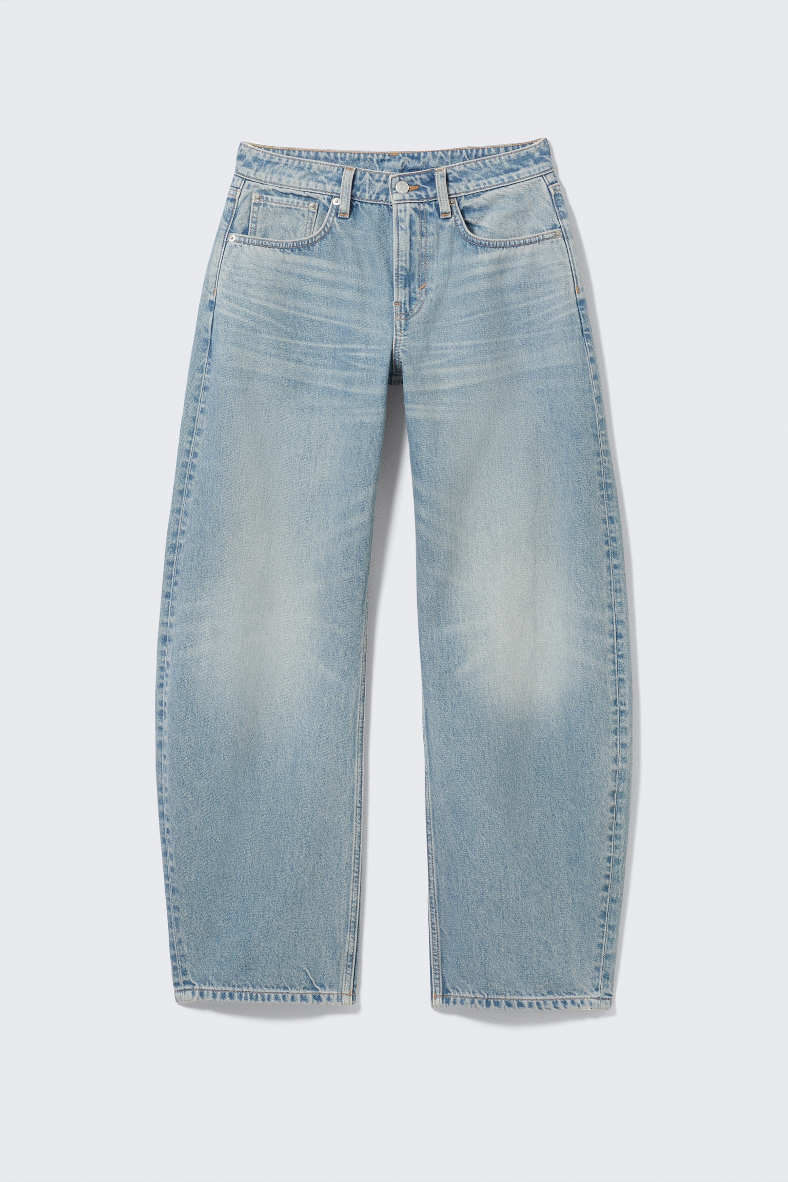 Abell Mid Rise Regular Cocoon Leg Jeans - Seventeen Blue - Bleu moyen/Canyon Grey – Gris moyen - 2
