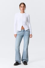 Lip Blue - Ljusblå - Nova Low Waist Slim Bootcut Leg Jeans - 0
