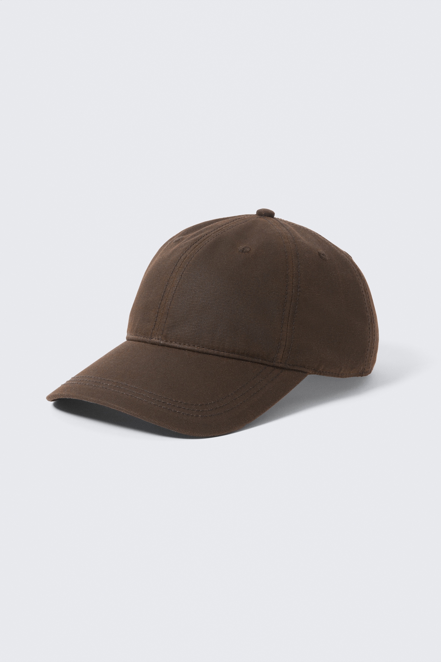 Gorra de béisbol de algodón encerado - Marrón oscuro/Topo oscuro/Negro - 3