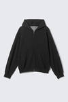 WEEKDAY◆LOOSE FIT BLOCKED ZIP HOODIE［Gray］ loose fit blocked zip hoodie - Grey | Weekday WW