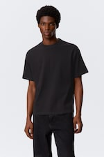 Black - Loose Boxy T-shirt - 0