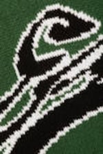 Dark Green - Expert - Cypher Graphic Knit Sweater - 1