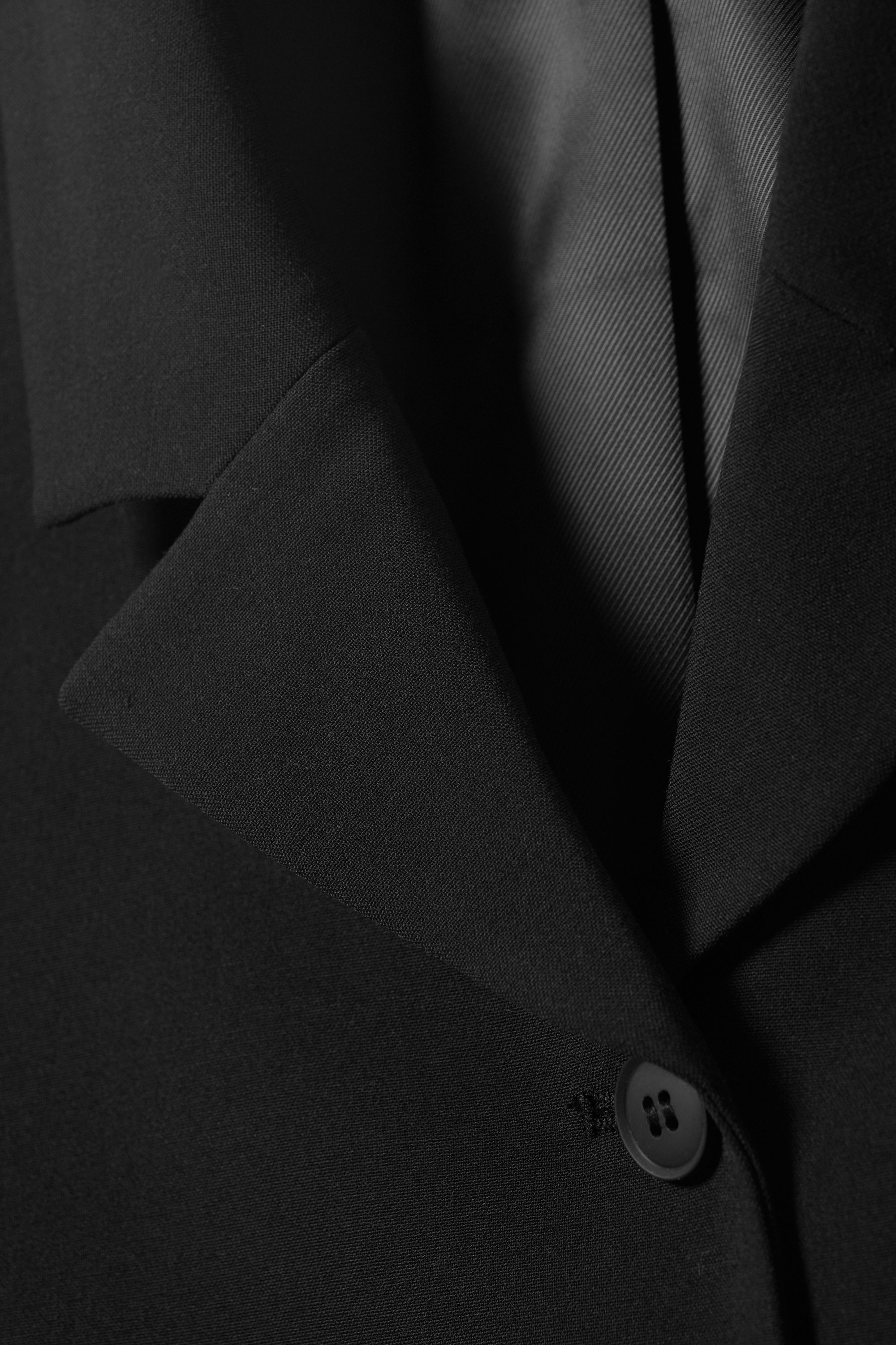slim single-breasted blazer - Black | Weekday WW