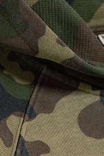 Khaki Green - Camo - Relaxed Raglan Zip Hoodie - 1