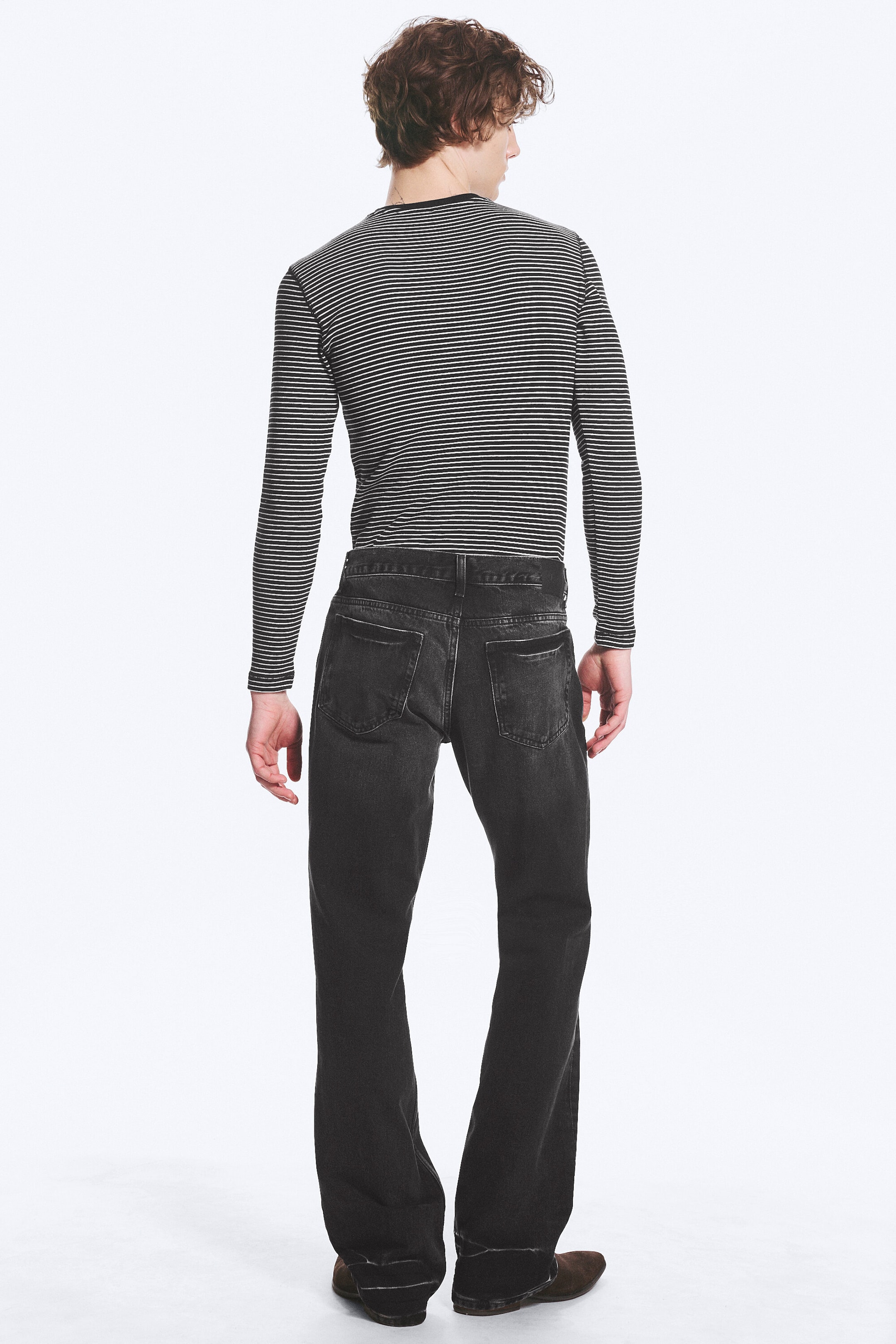 Empire Black - Black - Sky low rise regular bootcut jeans - 3