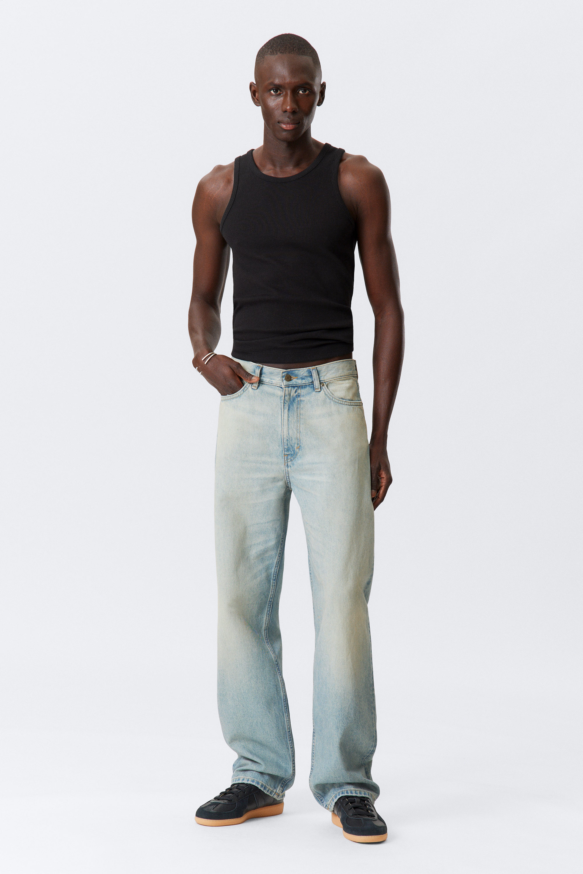 Port Blue - Hellblau - Galaxy Loose Straight Leg Jeans - 1