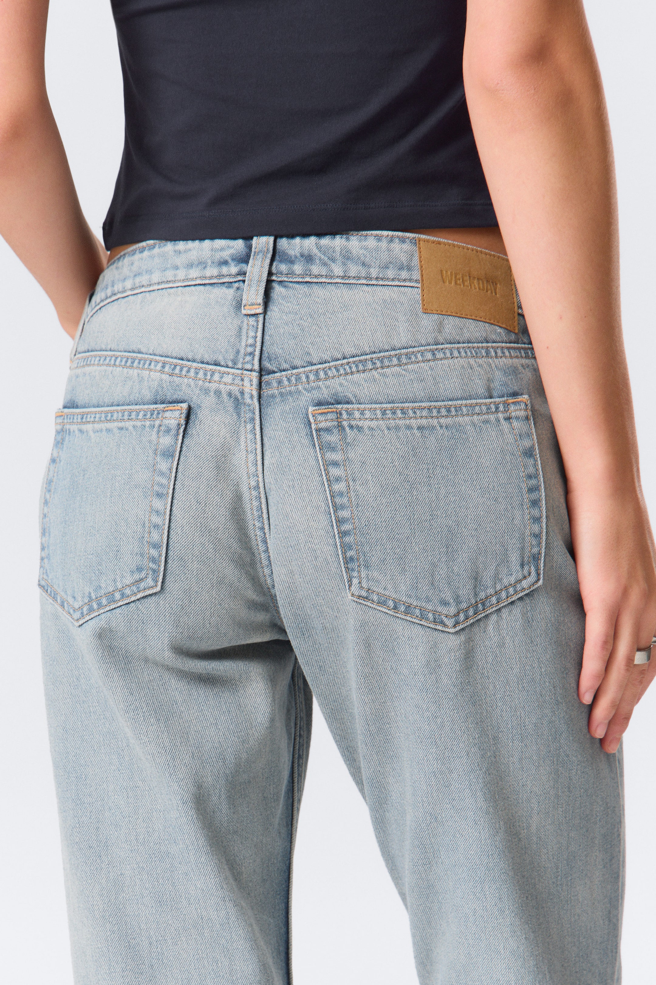 Brick Blue - Light Blue - Nova Low Rise Slim Bootcut Leg Jeans - 4