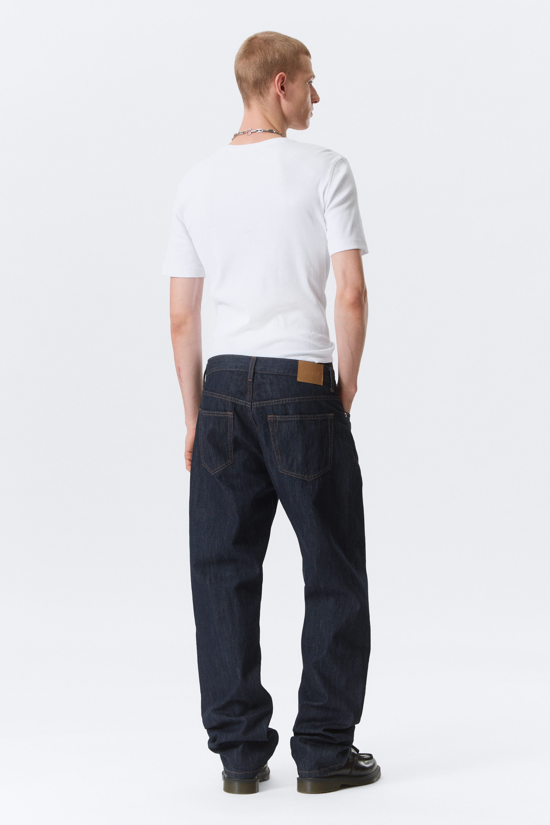 Blue Rinse – Donkerblauw - Space Mid Rise Relaxed Straight Leg Jeans - 4