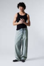 Brick Blue - Light Blue - Astro Loose Baggy Shape Jeans - 6