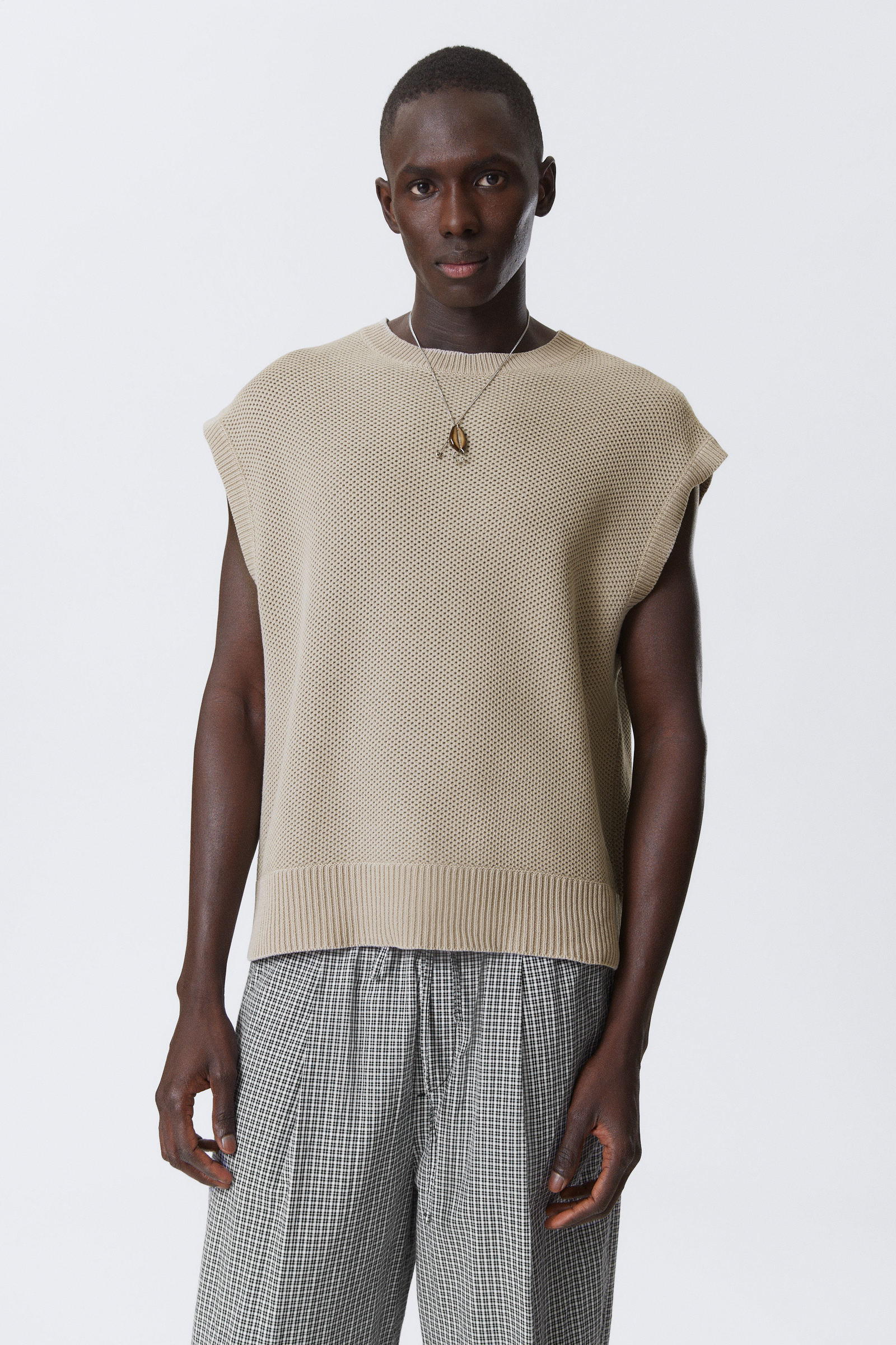 Brand New】 dium. Melange Summer Knit Vest Sweater Vests