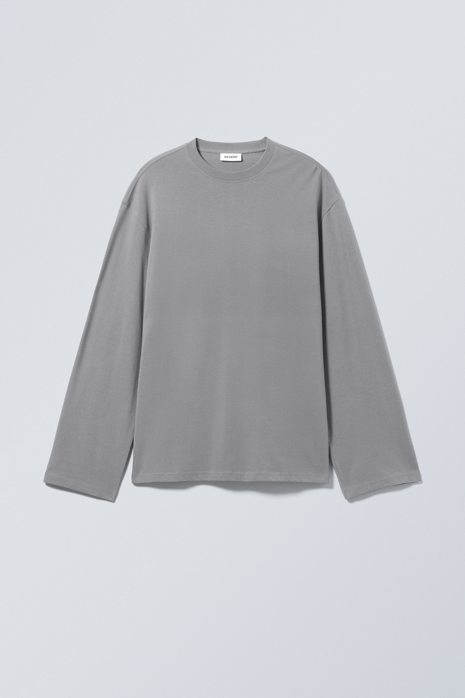 oversized long sleeve t-shirt - Dusty Grey | Weekday EU