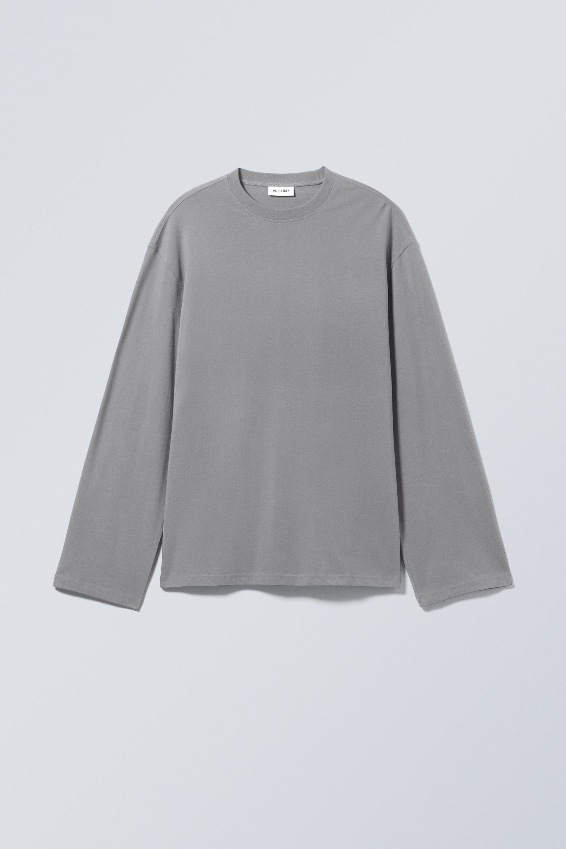 Dusty Grey - Oversized Long Sleeve T-shirt - 3