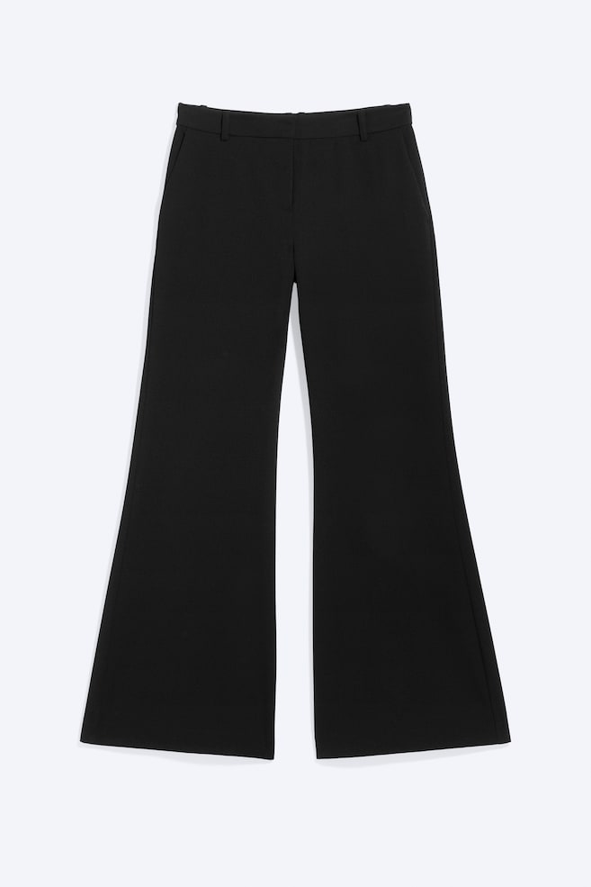 Pantalón sastre acampanado - Gris oscuro jaspeado/Negro - 1
