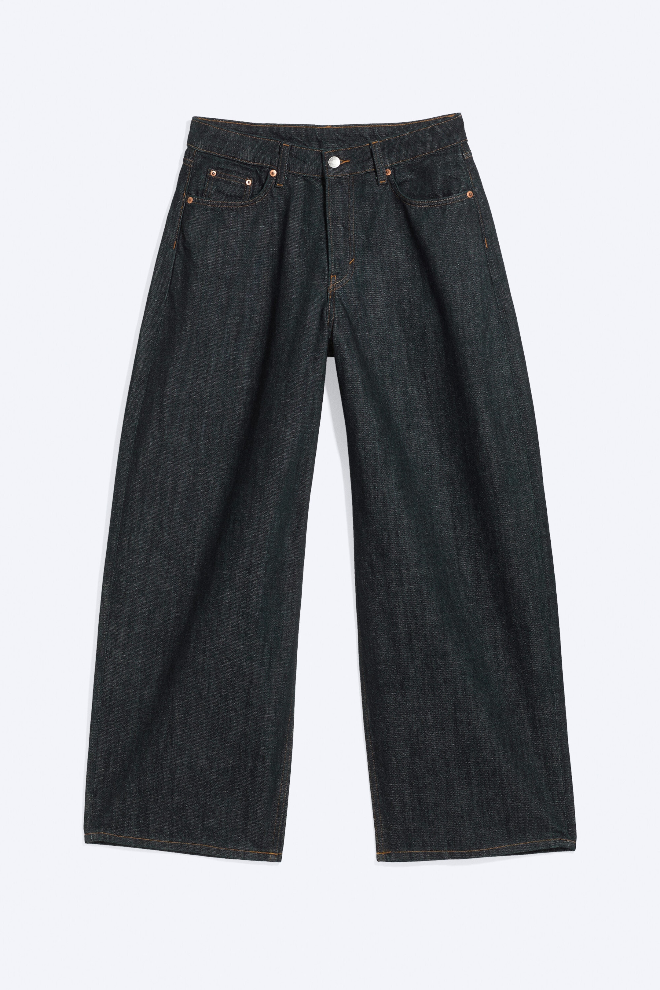 Blue Rinse - Dark Blue - Andromeda low rise loose baggy jeans - 5